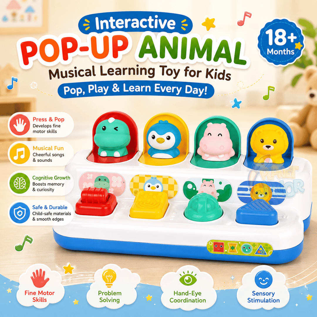 Interactive Pop-Up Animal Learning Switch Box