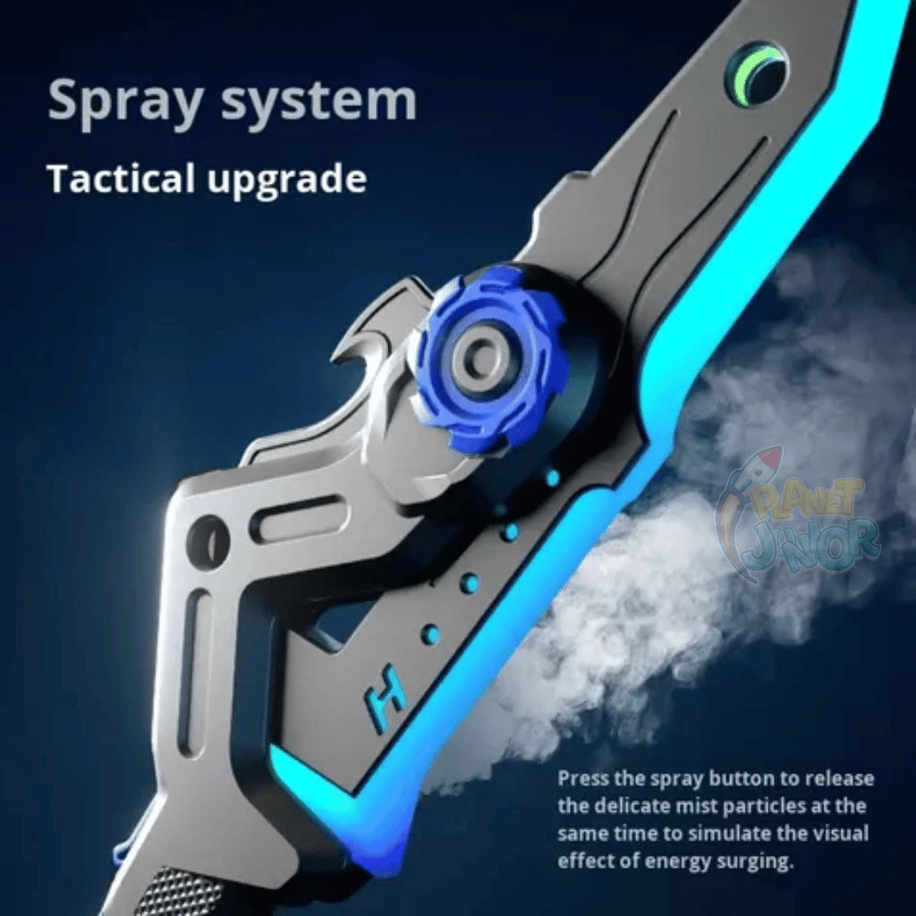 2 in 1 LED Transforming Sword Axe with Spray Mist & Sound