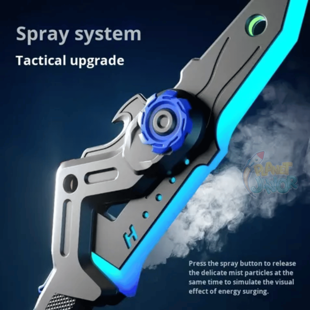 2 in 1 LED Transforming Sword Axe with Spray Mist & Sound