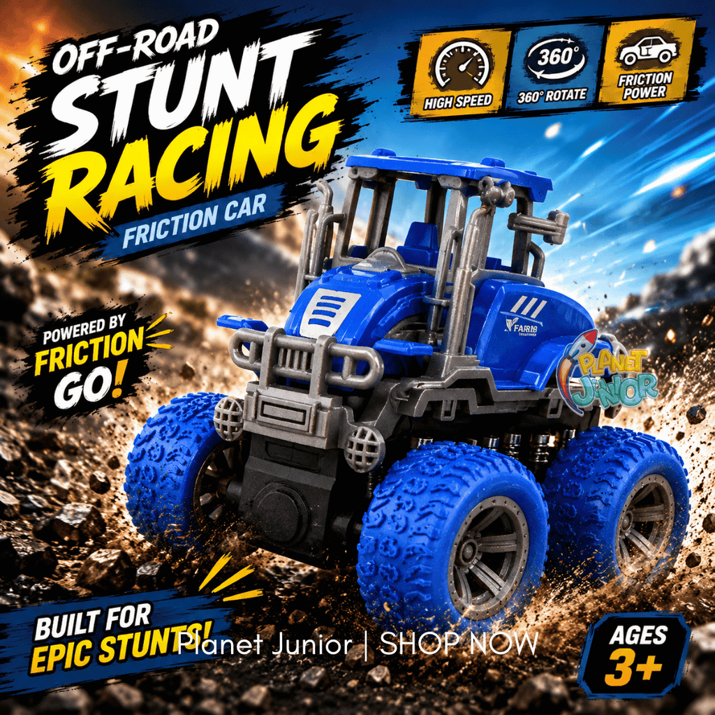 Friction-Powered Stunt Farm Tractor | 1 Pc