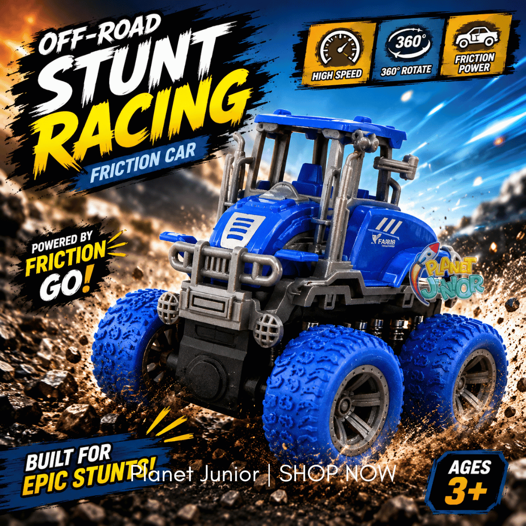 Friction-Powered Stunt Farm Tractor | 1 Pc