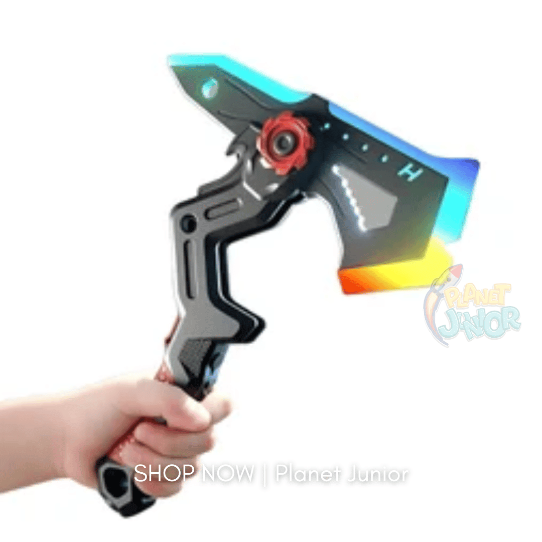 2 in 1 LED Transforming Sword Axe with Spray Mist & Sound
