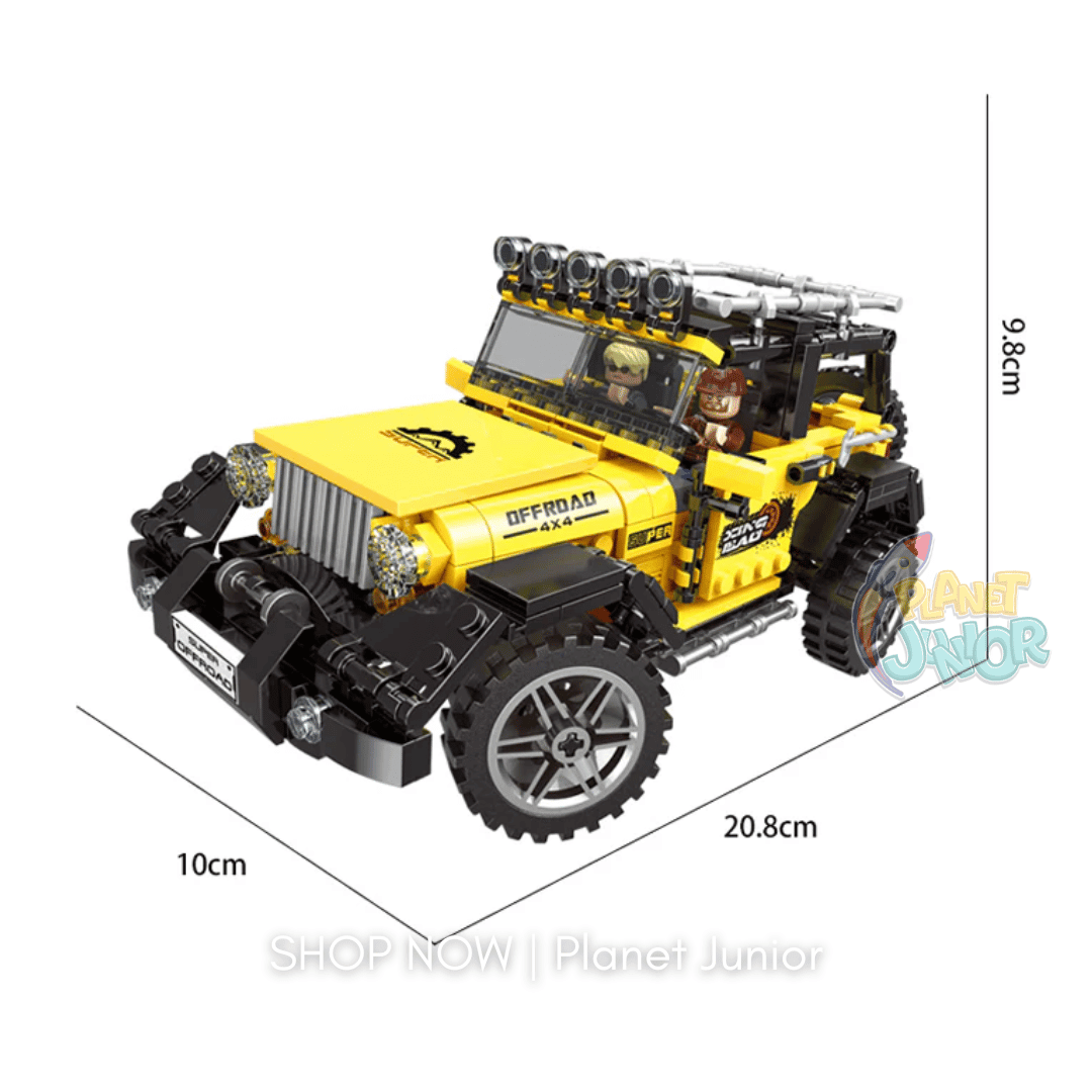 Off-Road Adventure 4×4 Building Blocks Set – 610 Pieces