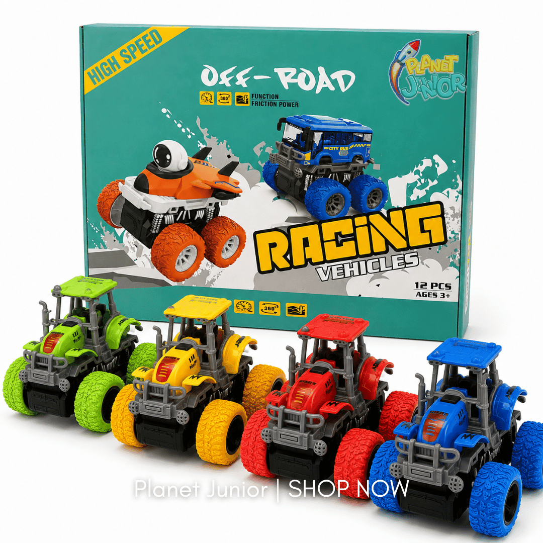 Friction-Powered Stunt Farm Tractor | 1 Pc
