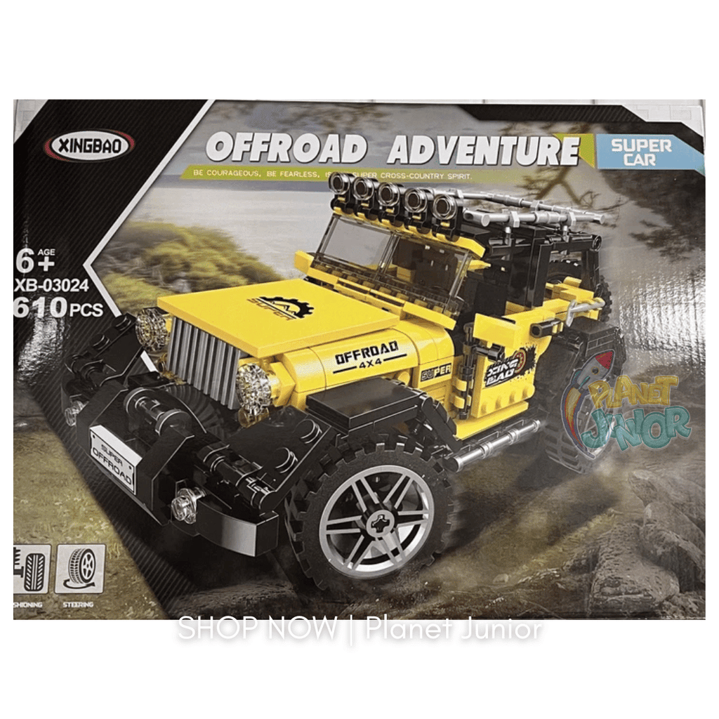 Off-Road Adventure 4×4 Building Blocks Set – 610 Pieces