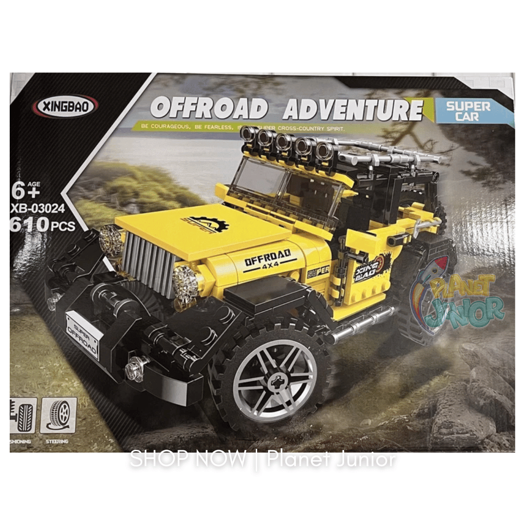 Off-Road Adventure 4×4 Building Blocks Set – 610 Pieces
