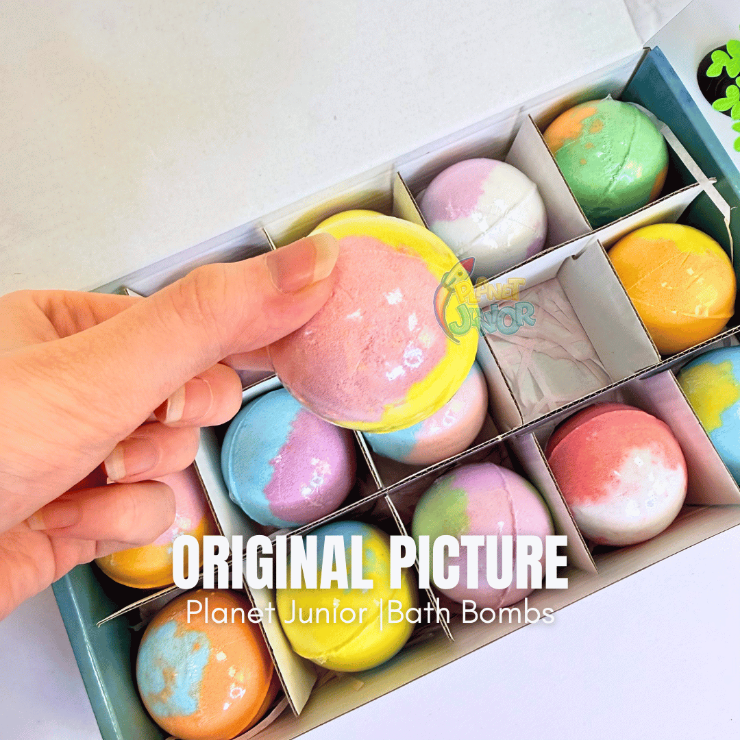 Kids Surprise Bath Bomb – 1 Pc Colorful Fizzy Bath Bombs with Hidden Toy Inside