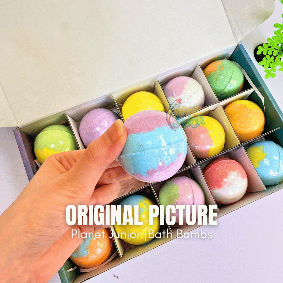 Kids Surprise Bath Bomb – 1 Pc Colorful Fizzy Bath Bombs with Hidden Toy Inside