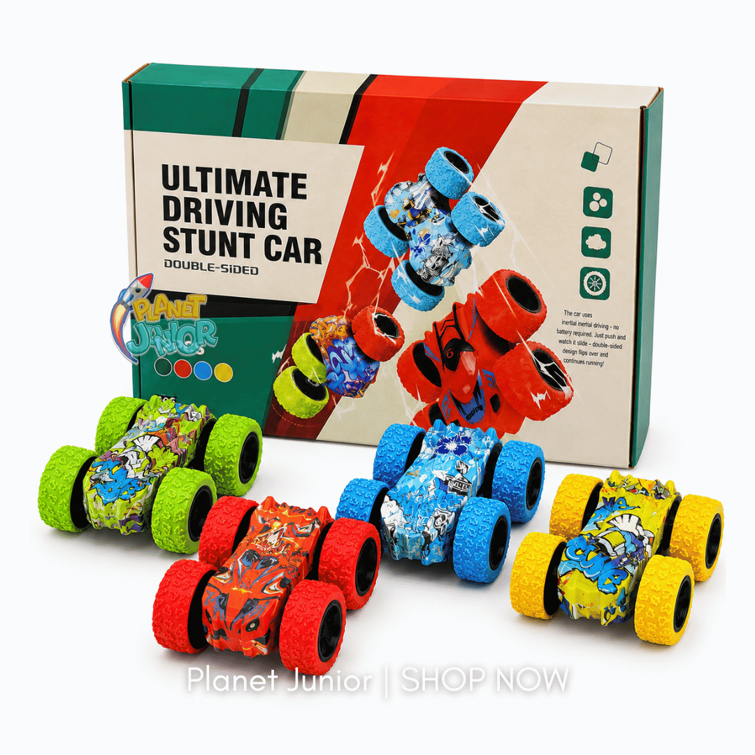Mini Double-Sided Friction Stunt Car – 1 Pc