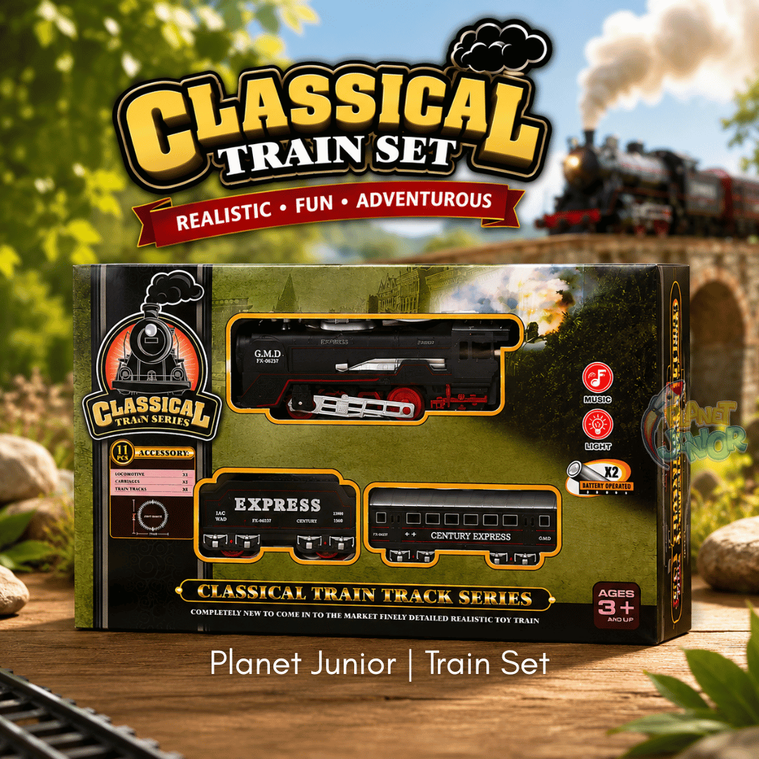 Classical Train Track Series – Light & Sound Battery Operated Train Set