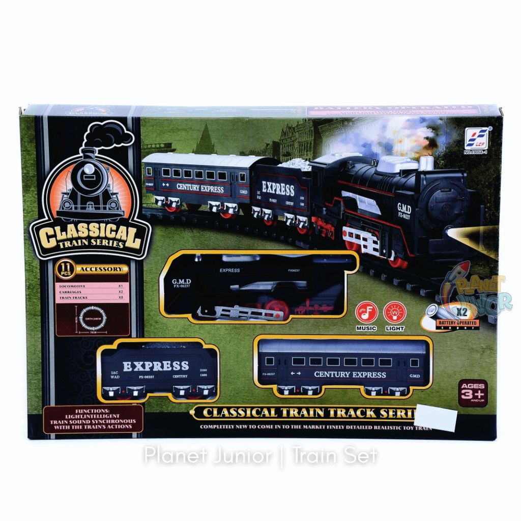 Classical Train Track Series – Light & Sound Battery Operated Train Set