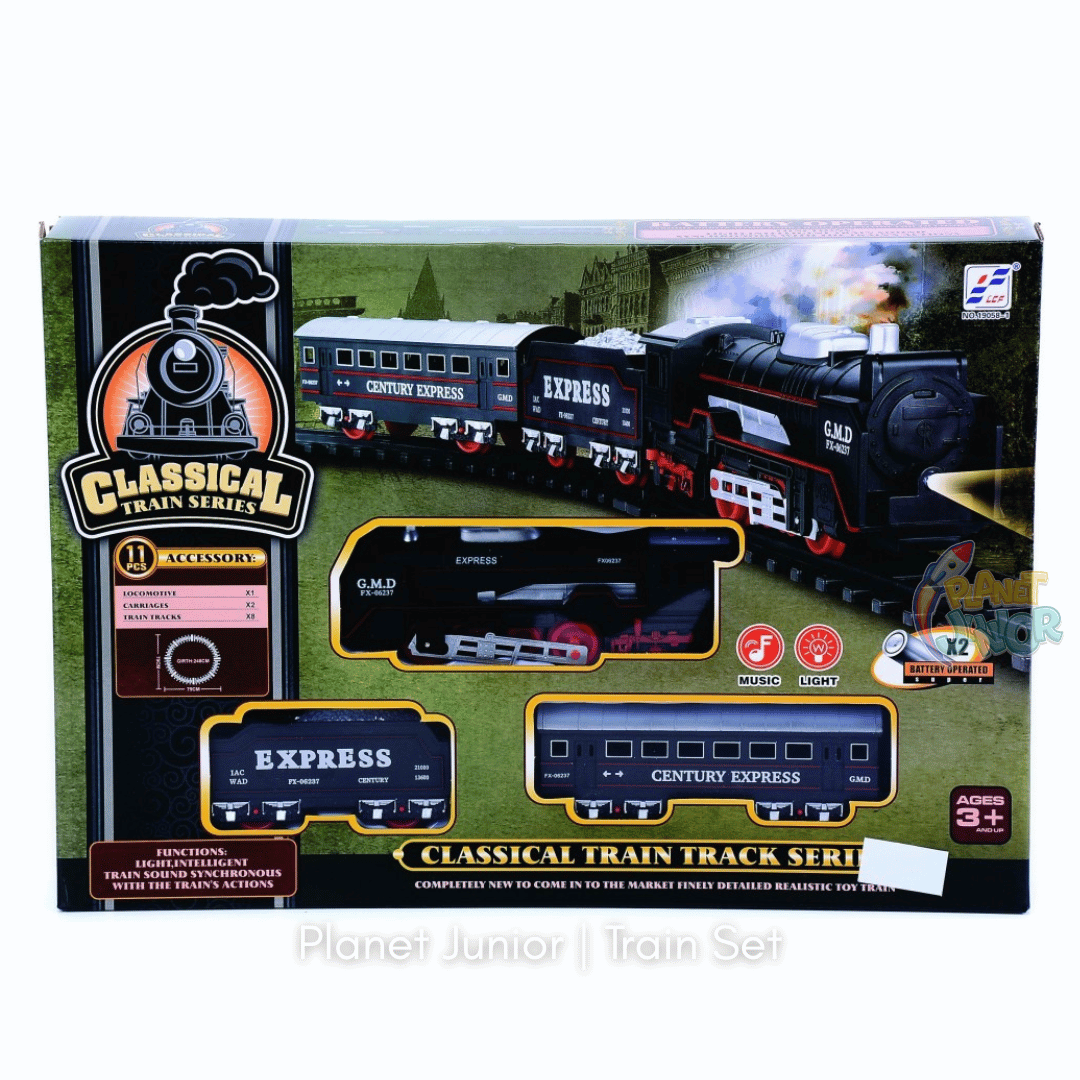 Classical Train Track Series – Light & Sound Battery Operated Train Set