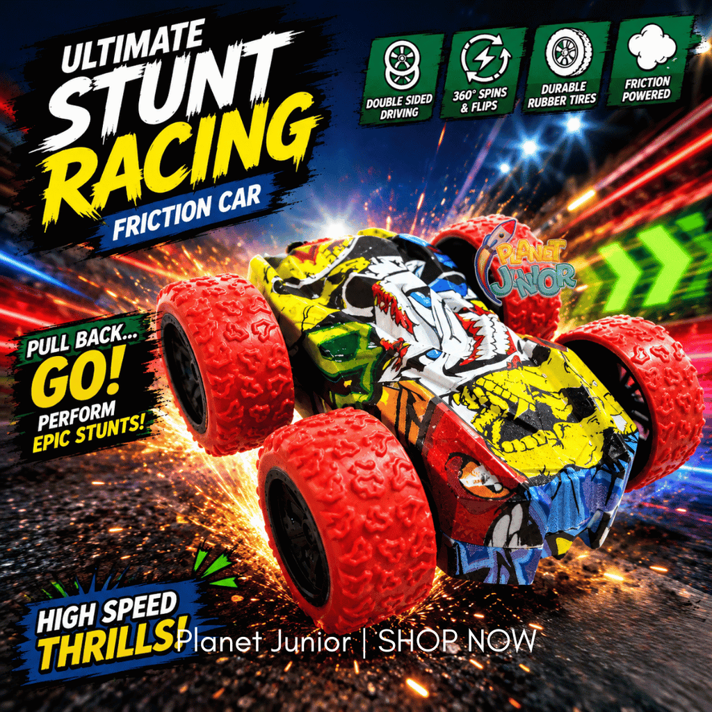Mini Double-Sided Friction Stunt Car – 1 Pc