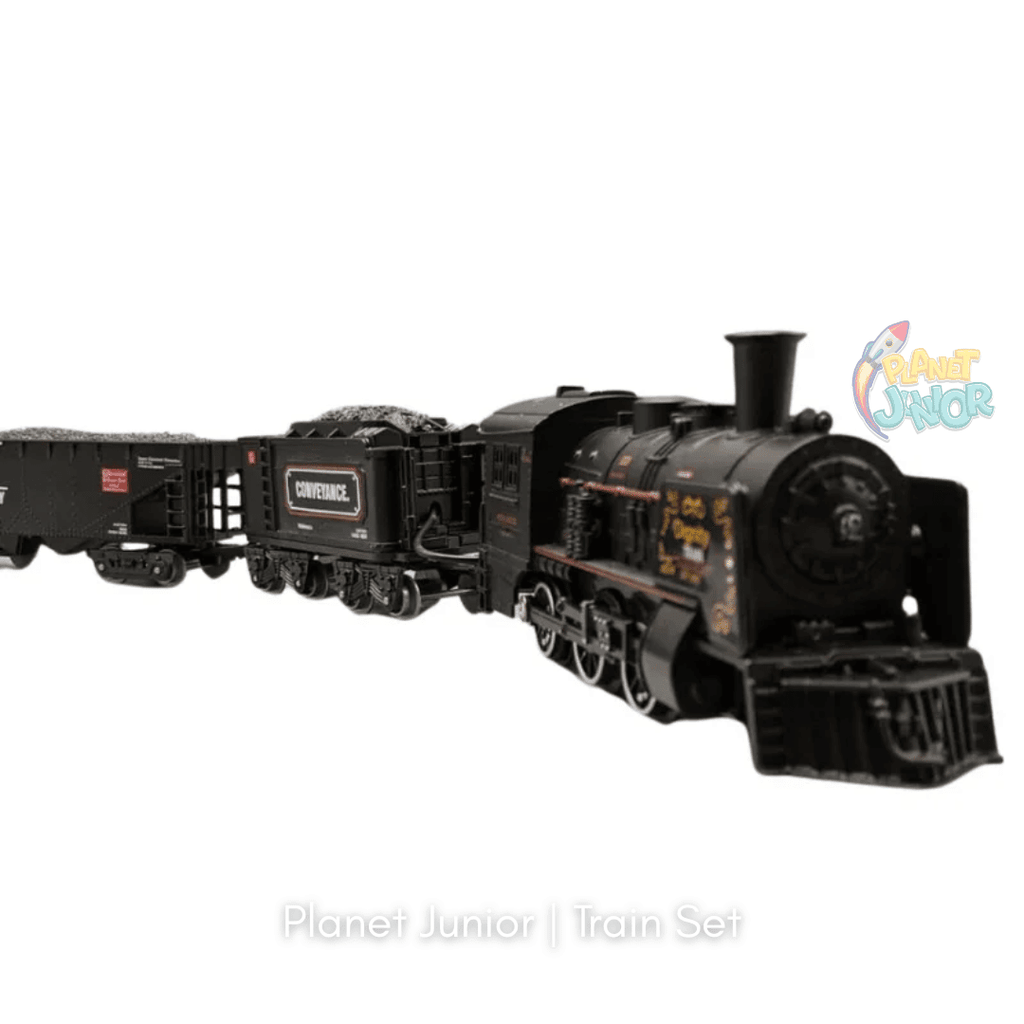 Alloy Smart Metal Edition Steam Train Set – Light, Sound & Safe Smoke Railway Set