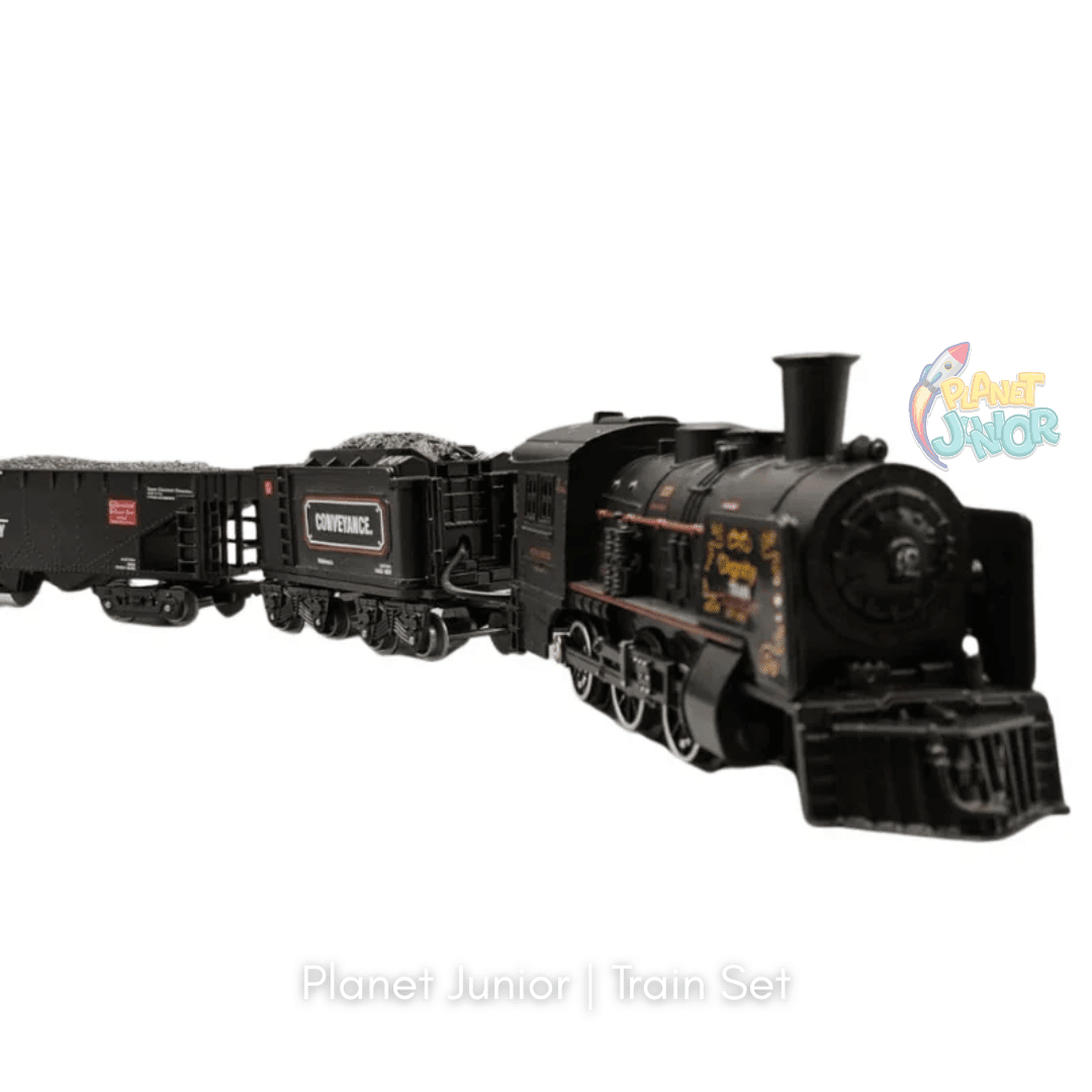 Alloy Smart Metal Edition Steam Train Set – Light, Sound & Safe Smoke Railway Set