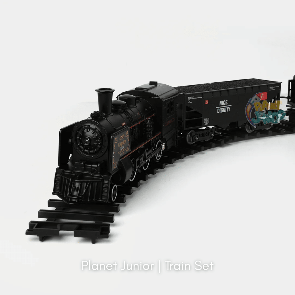 Alloy Smart Metal Edition Steam Train Set – Light, Sound & Safe Smoke Railway Set