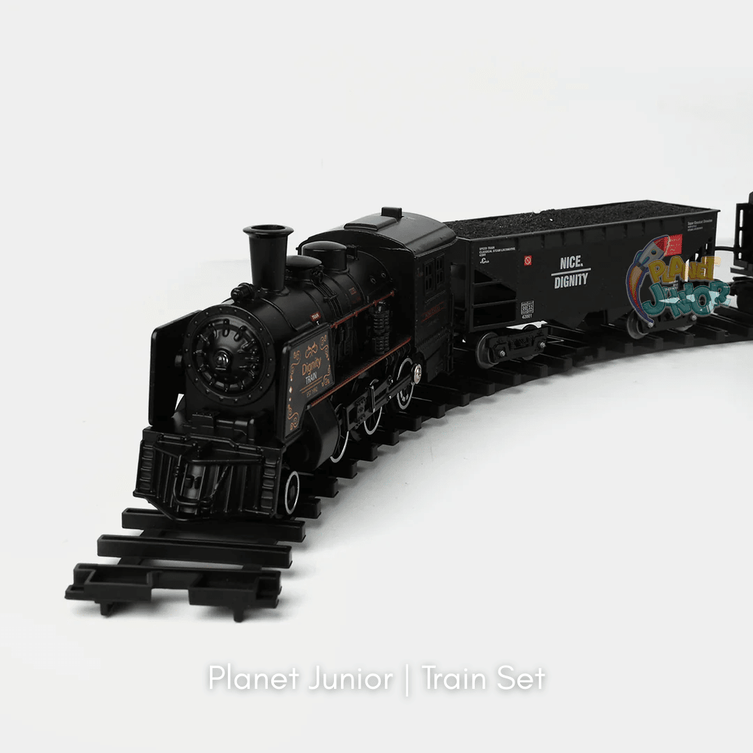 Alloy Smart Metal Edition Steam Train Set – Light, Sound & Safe Smoke Railway Set