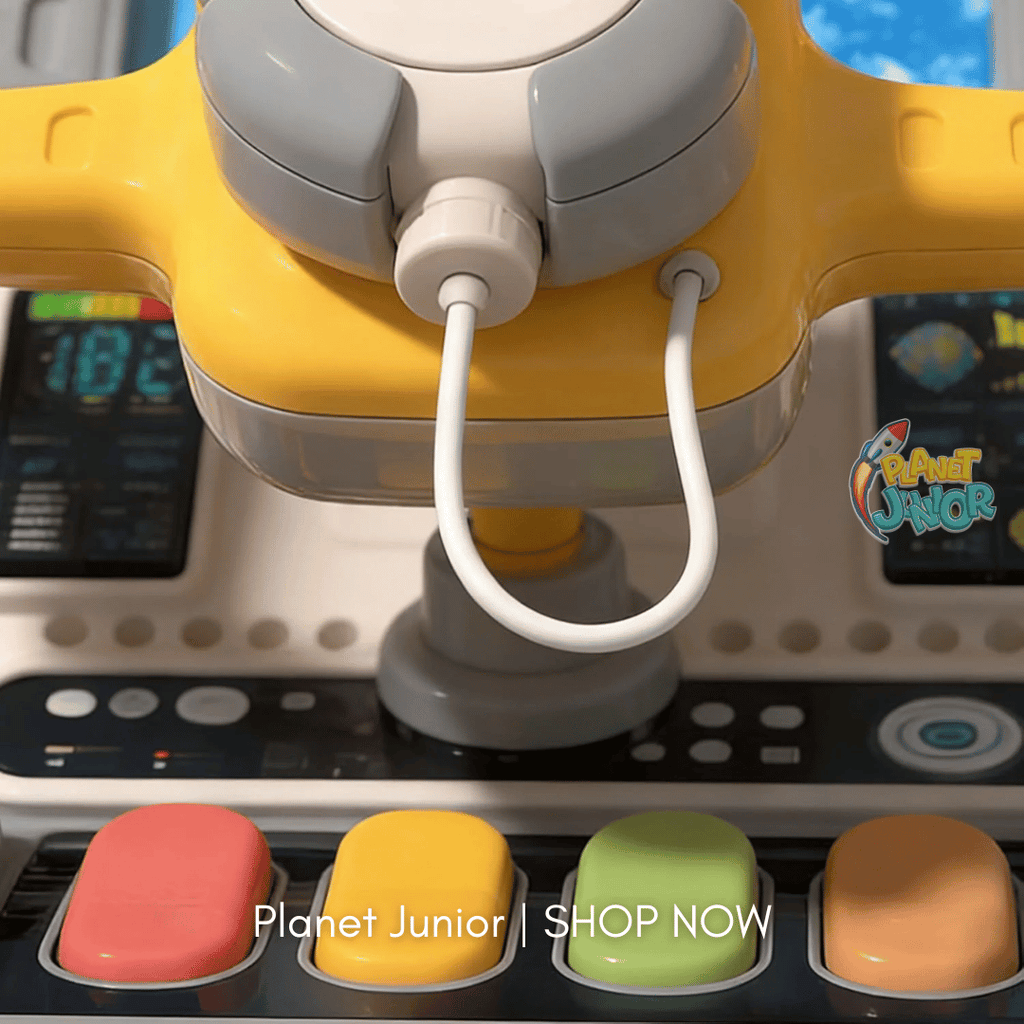 Interactive Airplane Cockpit Toy for Kids – Pretend Flight Simulator with Sounds, Headphones & Interactive Controls
