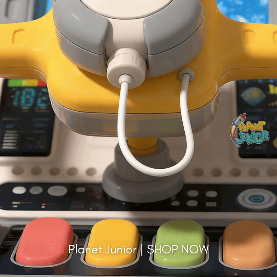 Interactive Airplane Cockpit Toy for Kids – Pretend Flight Simulator with Sounds, Headphones & Interactive Controls