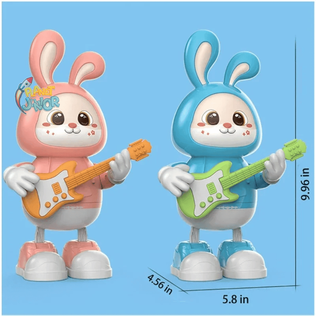 🐰 Dancing Rabbit Guitarist Musical Toy With LED Lights & Music