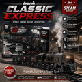 Alloy Smart Metal Edition Steam Train Set – Light, Sound & Safe Smoke Railway Set