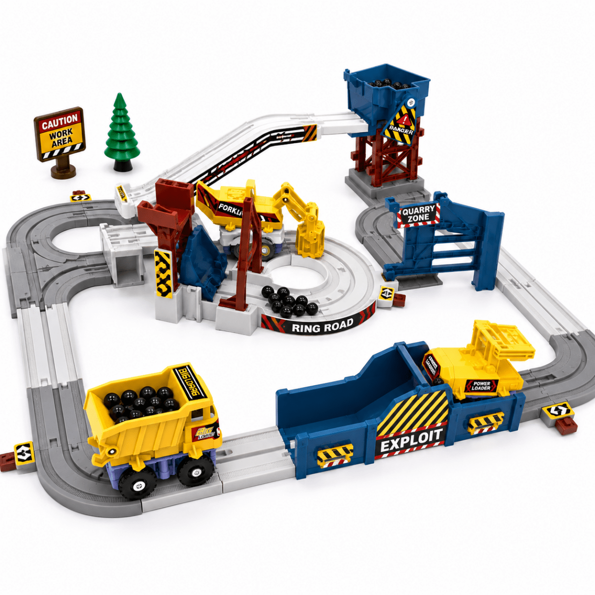 🚧 Construction Quarry Engineering Track Set