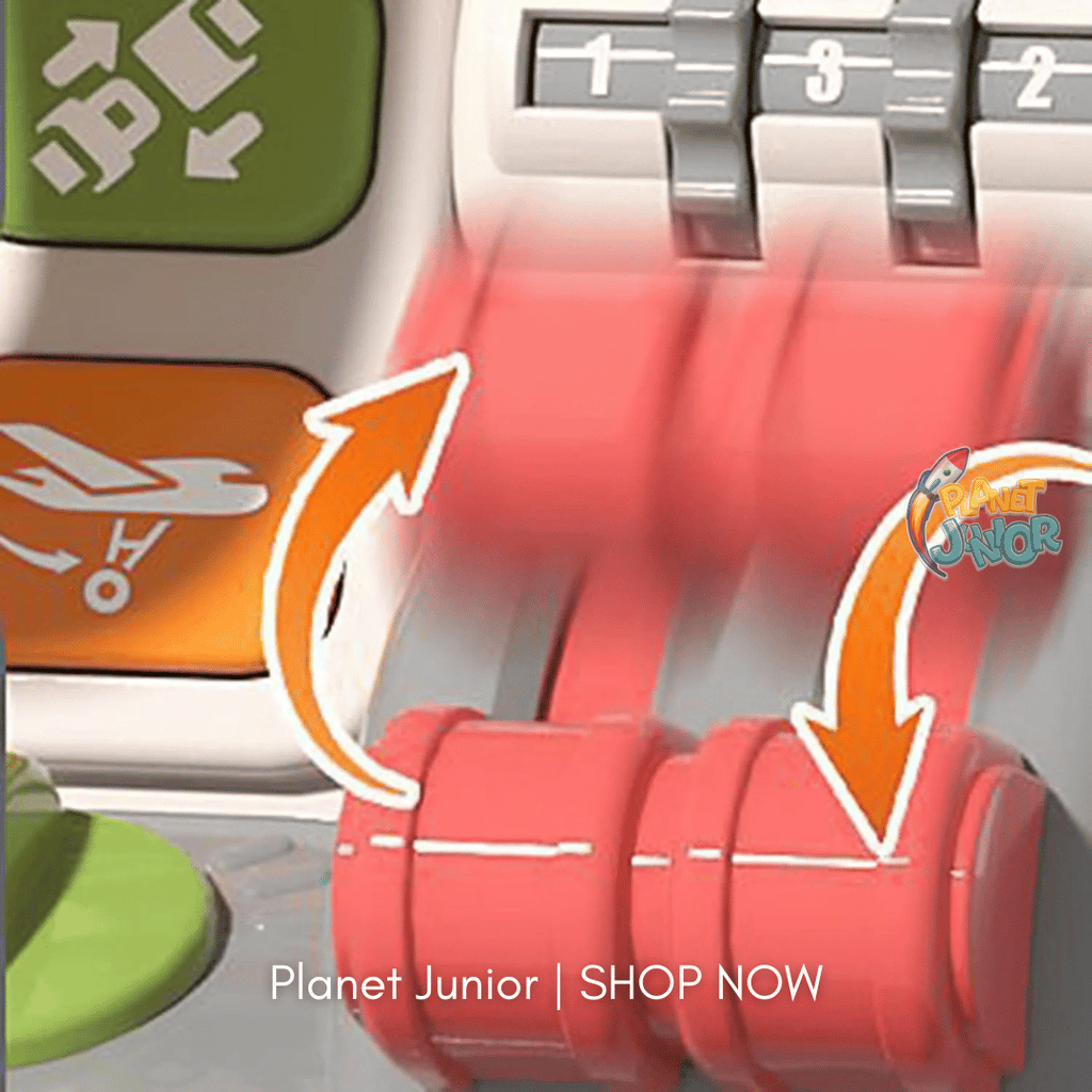 Interactive Airplane Cockpit Toy for Kids – Pretend Flight Simulator with Sounds, Headphones & Interactive Controls
