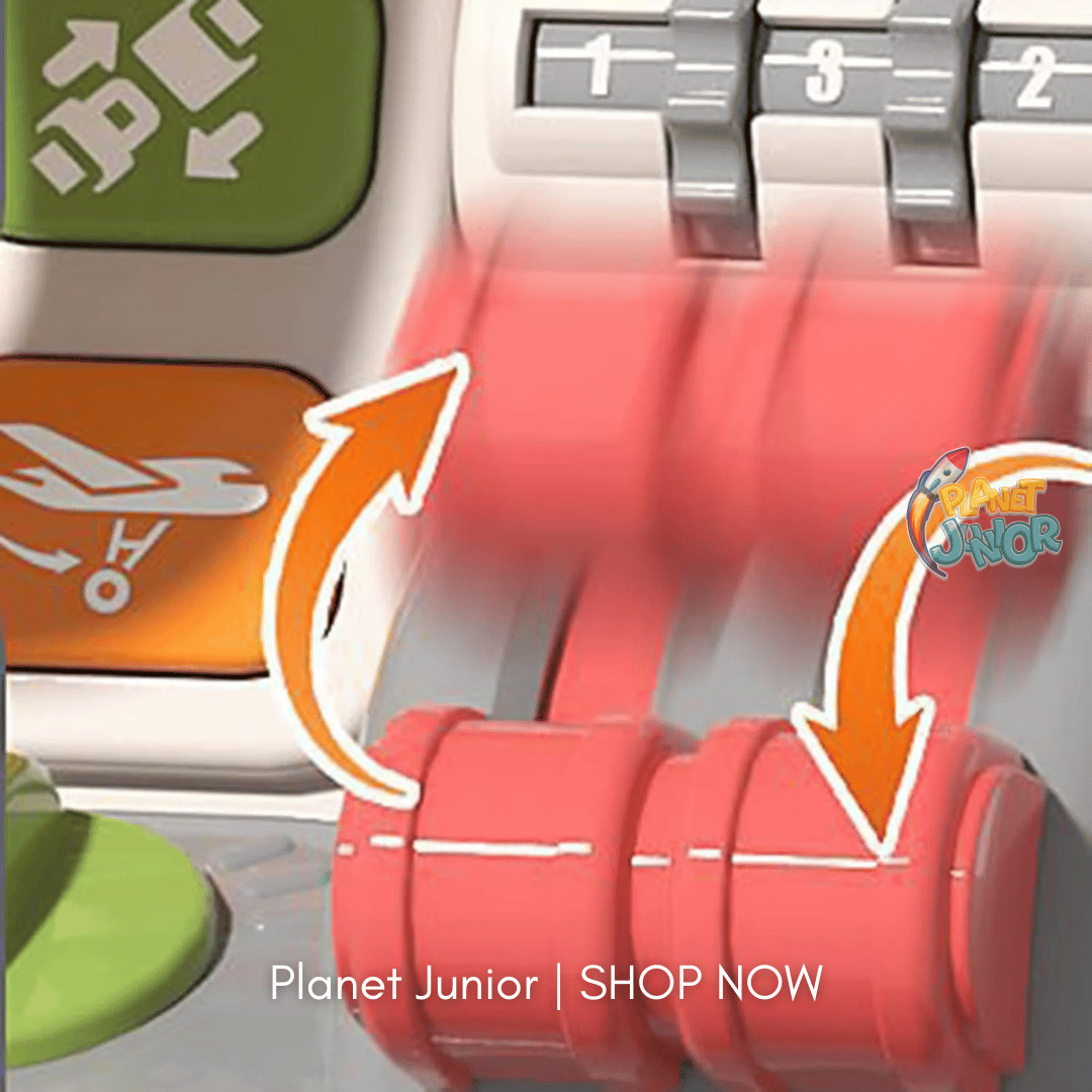 Interactive Airplane Cockpit Toy for Kids – Pretend Flight Simulator with Sounds, Headphones & Interactive Controls