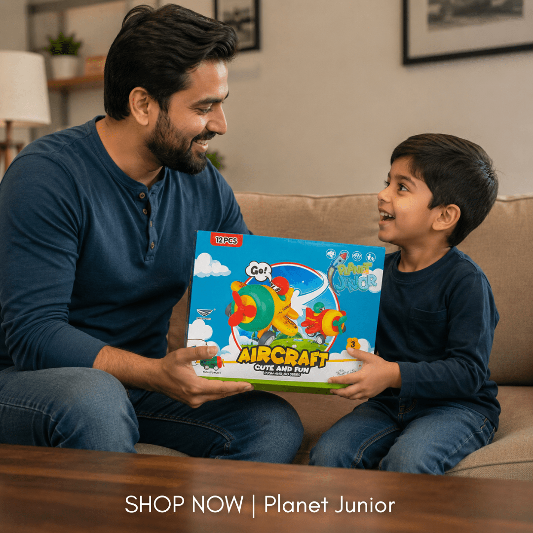 Press & Go Cartoon Aircraft for Kids | 1 Pcs