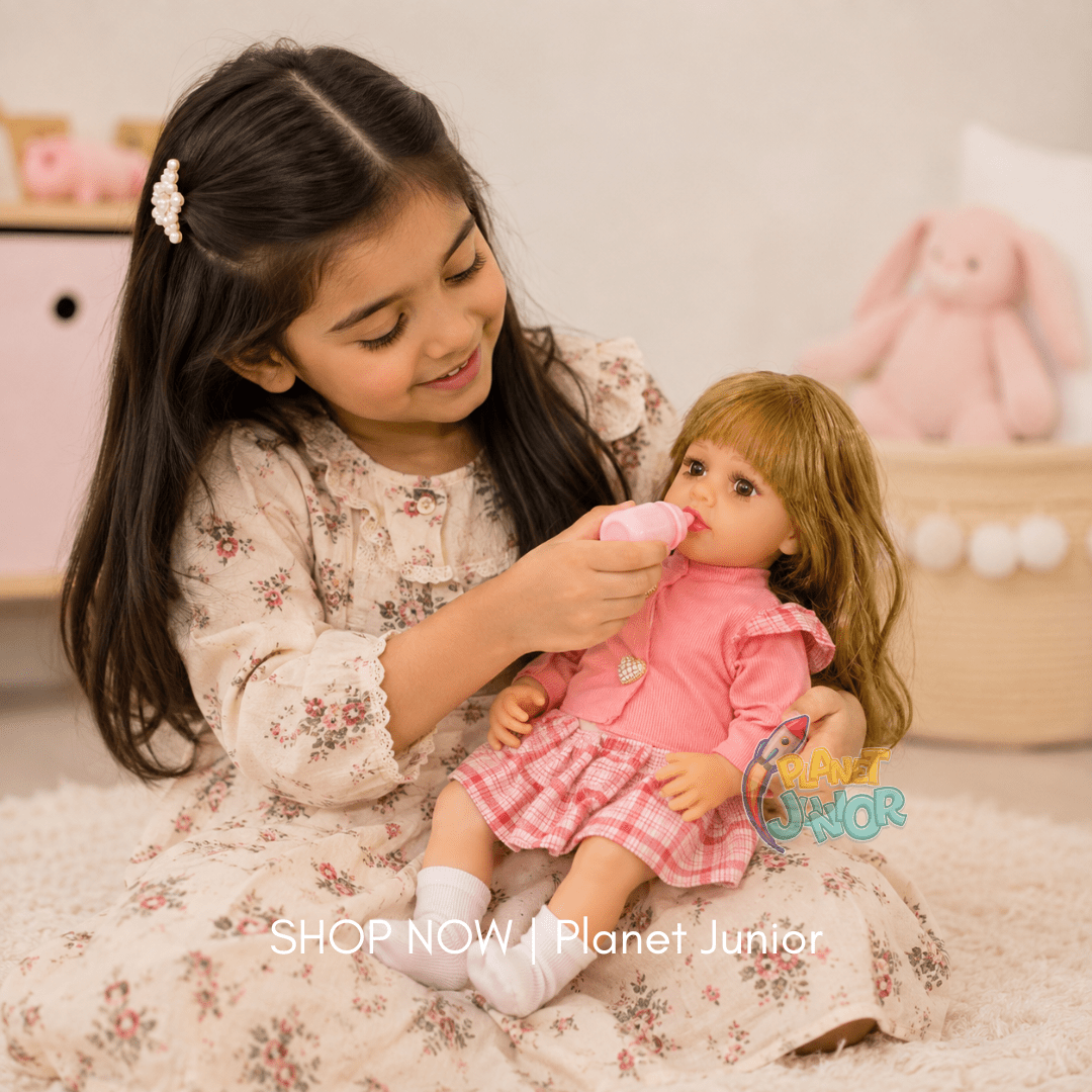 Fashion Baby Doll with Stylish Outfit & Feeding Bottle for Kids