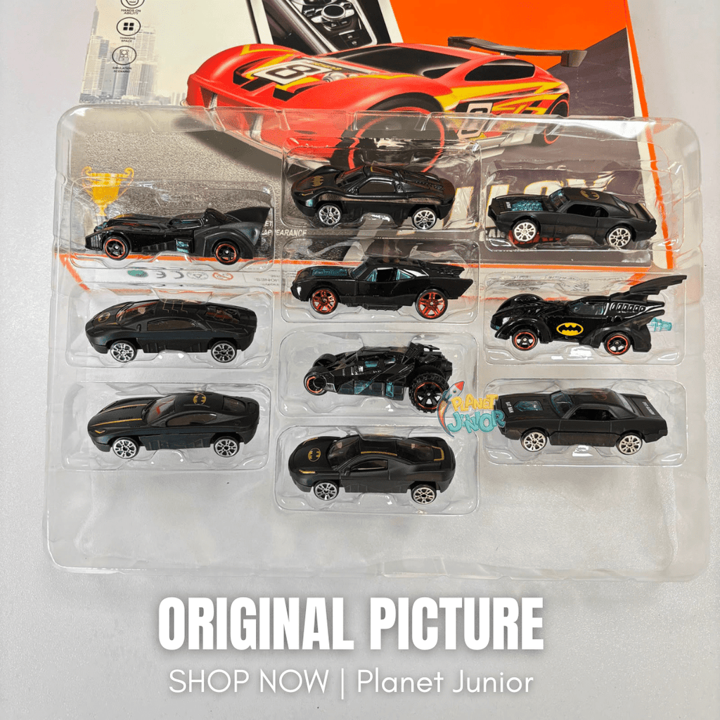 10-Piece Batman-Themed Die-Cast Alloy Car Collection