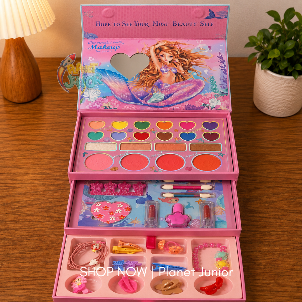 Mermaid Multi-Layer Makeup & Accessories Set for Girls