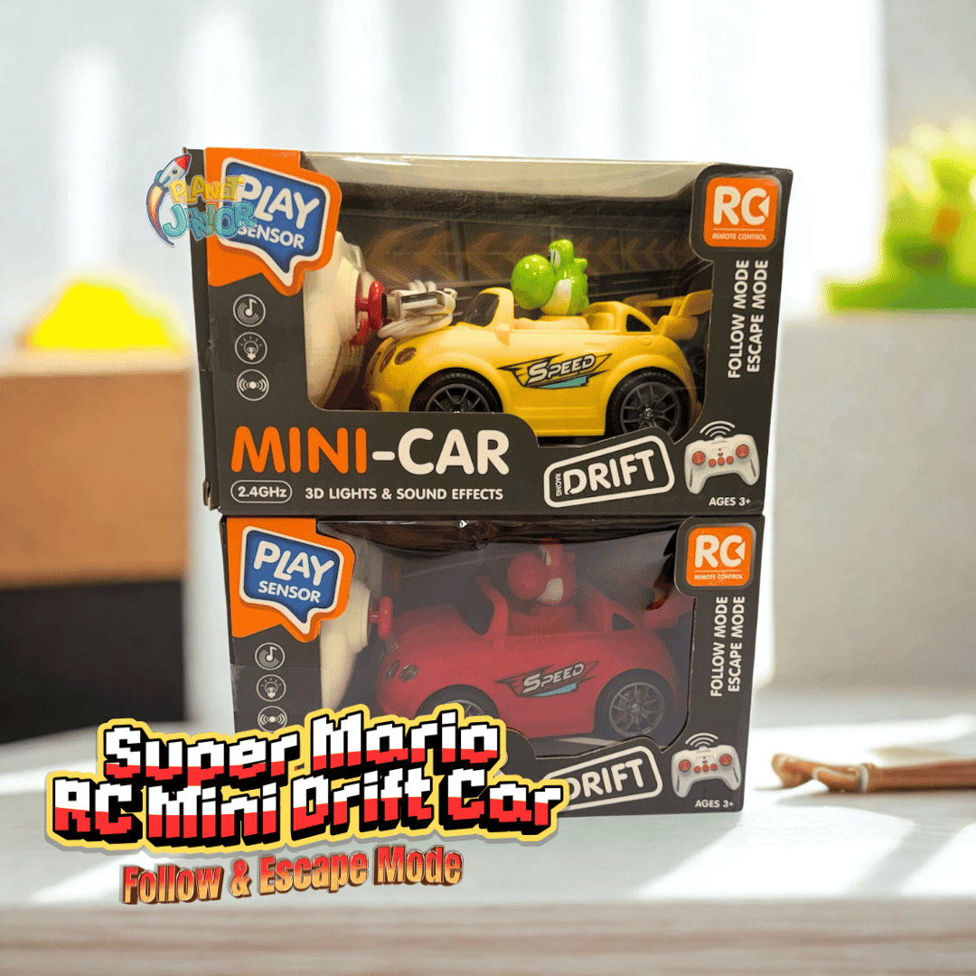 Super Mario Style RC Mini Drift Car – Follow & Escape Mode