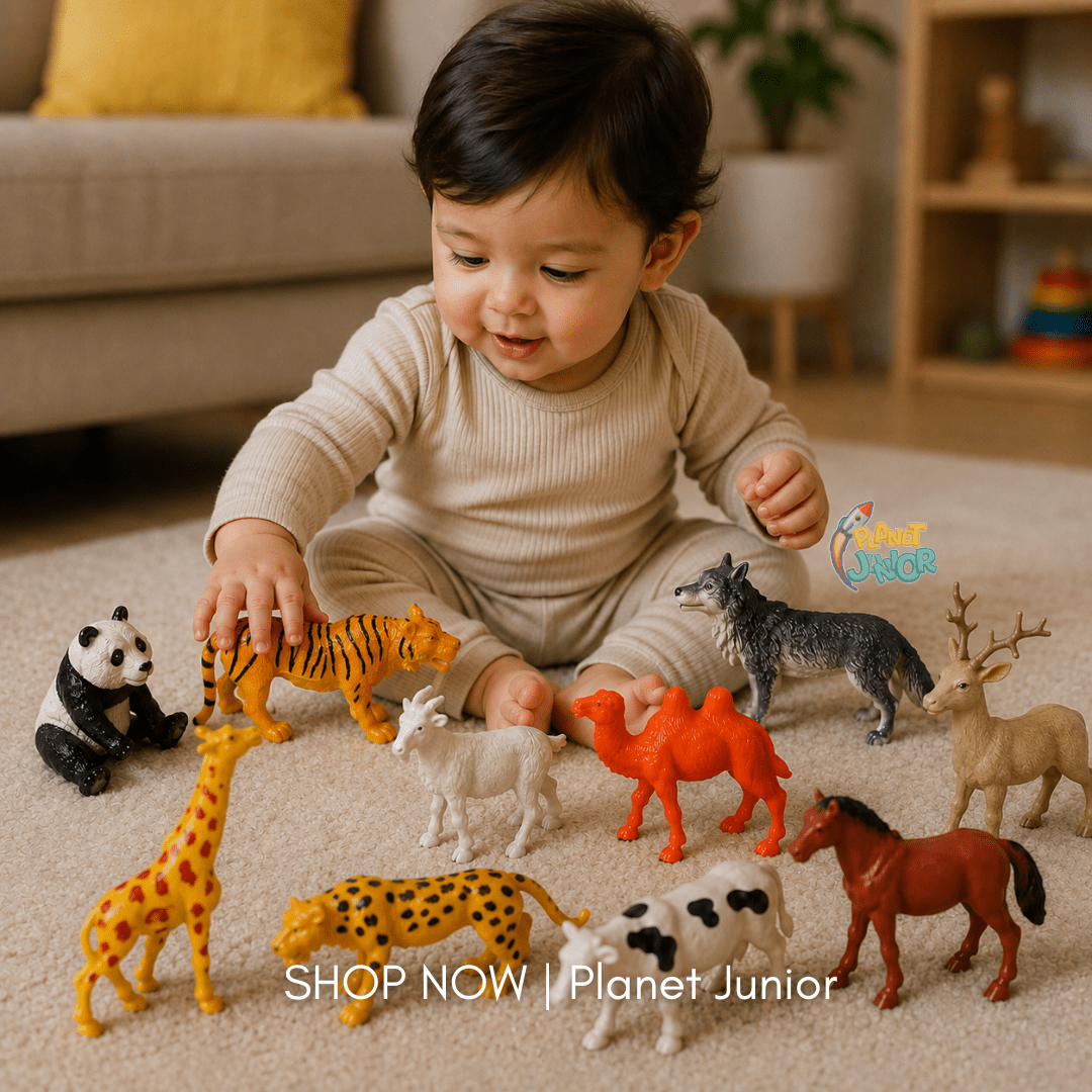 Wild & Farm Animal Figures Play Set for Kids
