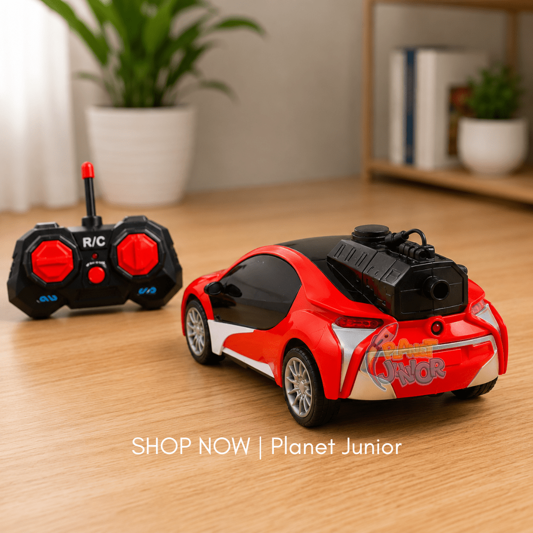 RC Spray Sports Car with Remote Control & Light Effects