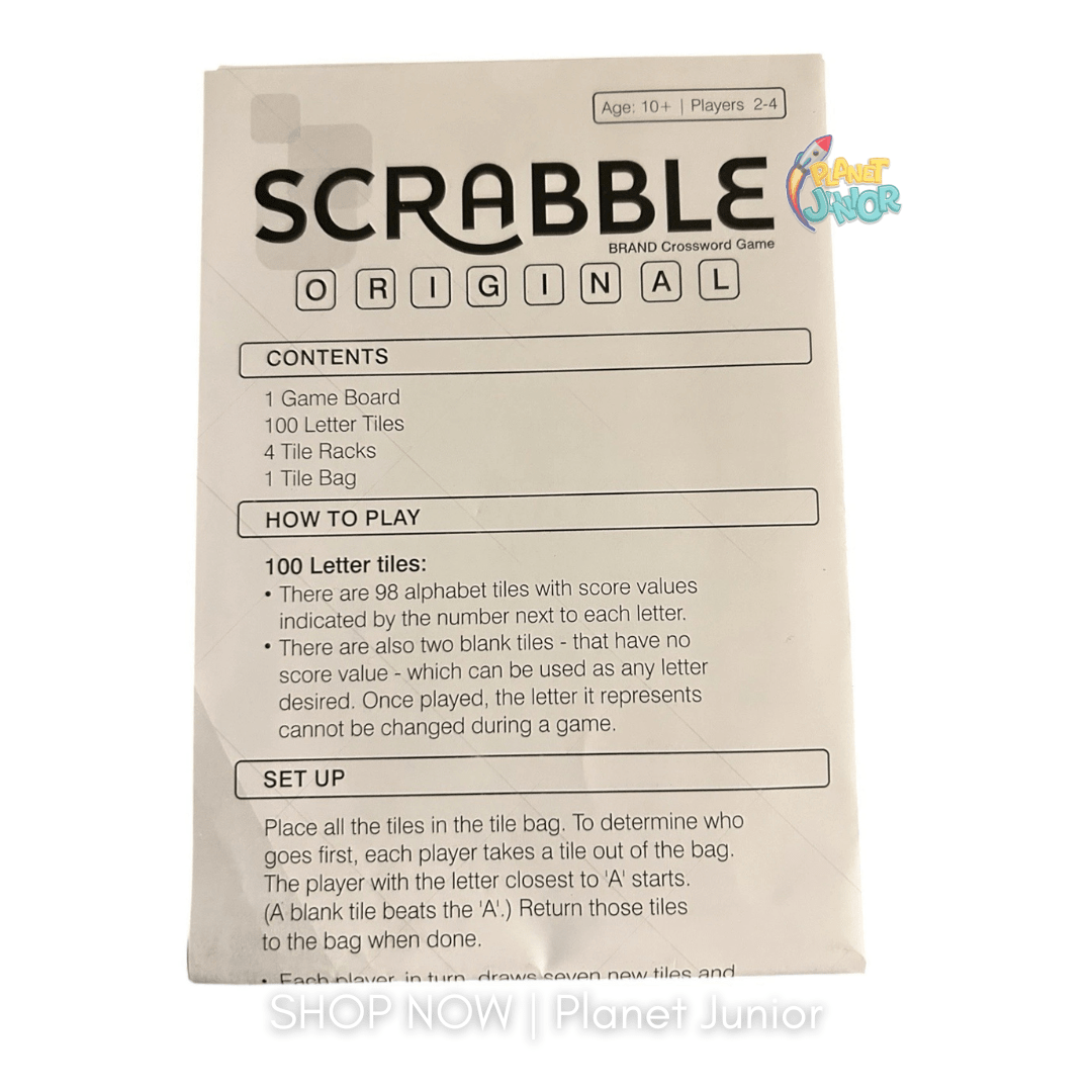 Marvel-Themed Scrabble Word Board Game for 2–4 Players