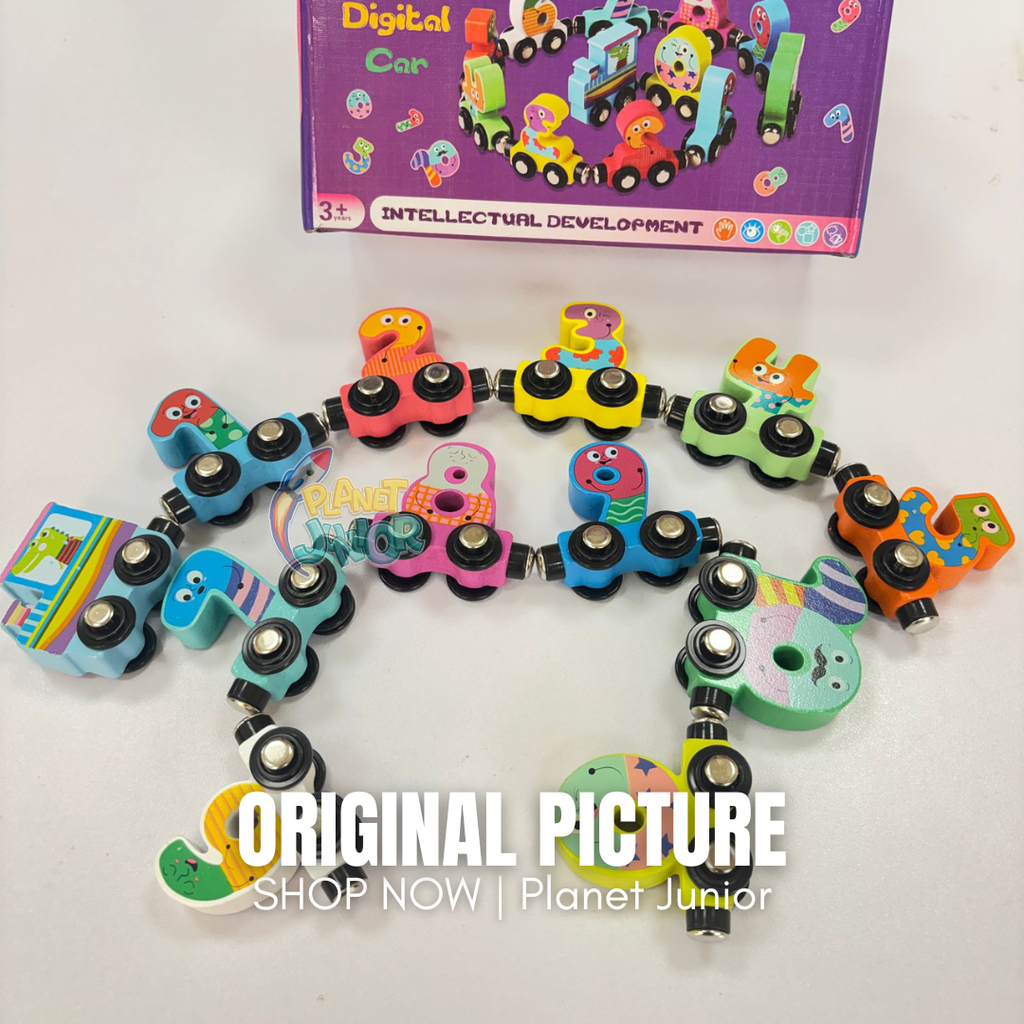 Big Size Wooden Magnetic Train Set for Kids