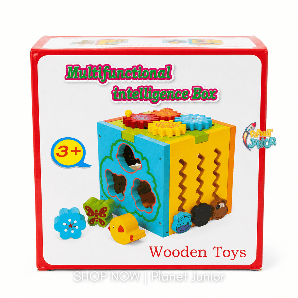 Multifunctional Wooden Intelligence Activity Box for Kids