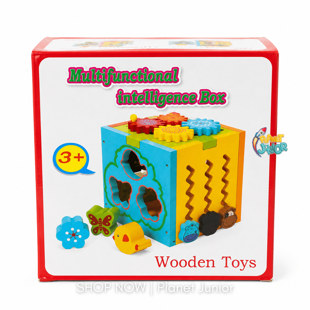 Multifunctional Wooden Intelligence Activity Box for Kids