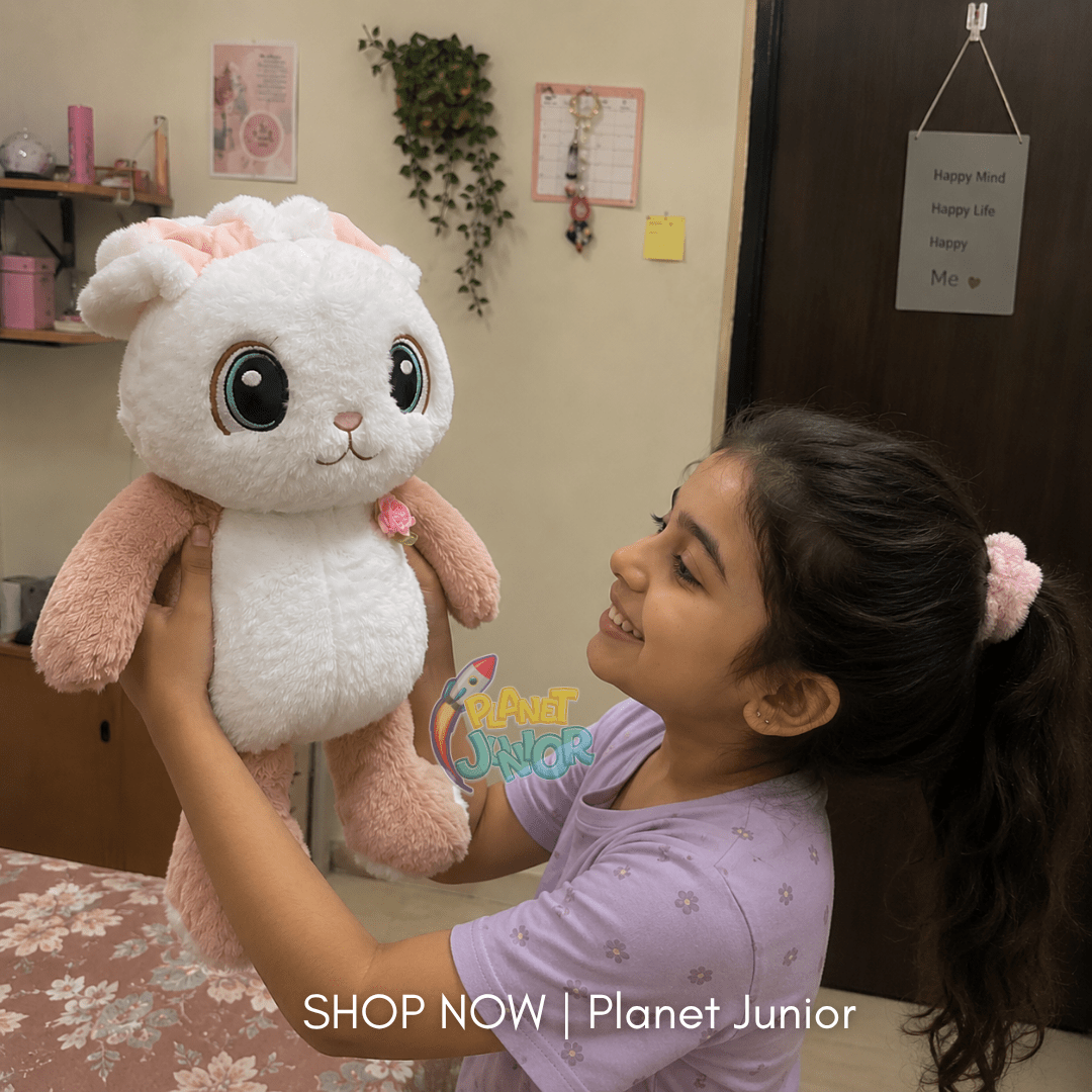 Adorable Big-Eyed Bunny Soft Plush Toy for Kids