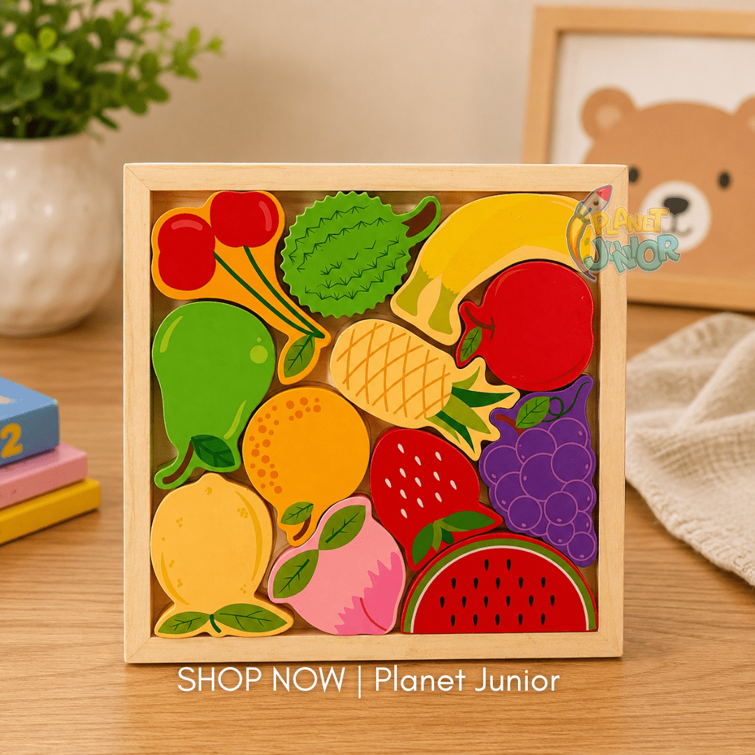 Wooden Animals Learning Puzzle Board