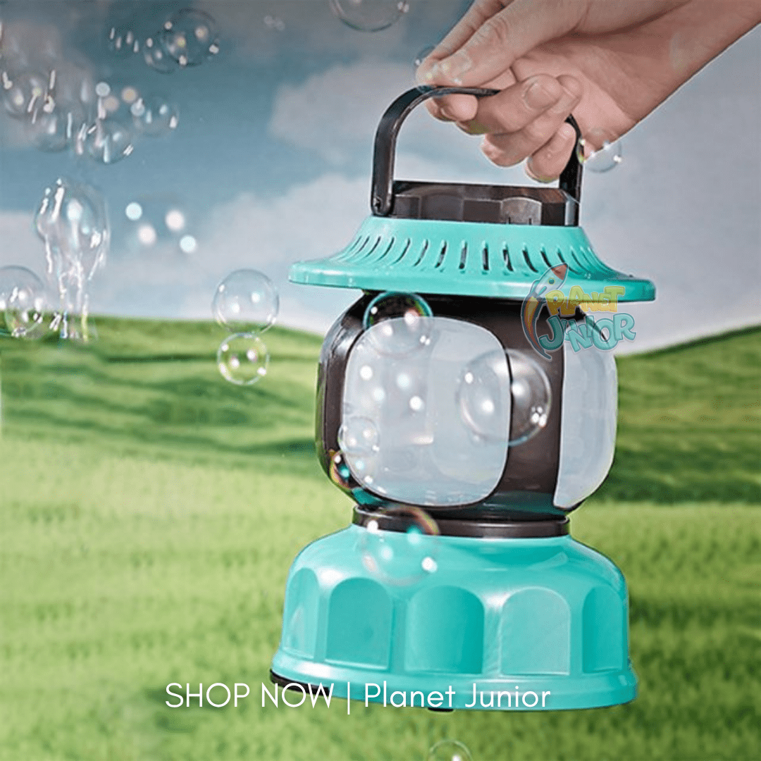 Rechargeable Bubble Lamp Toy with Colorful Bubbles, Lights & Music