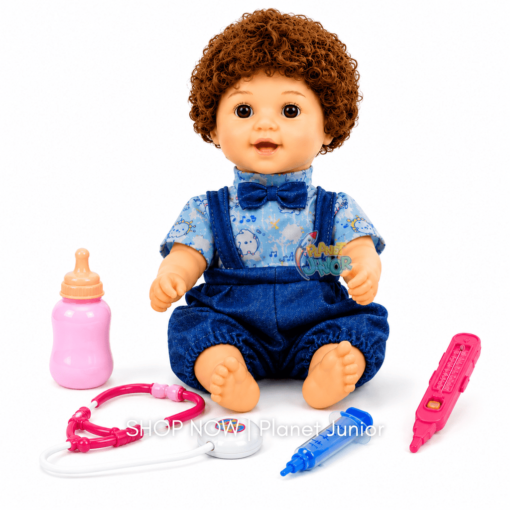 20 inch Interactive Baby Doll with Music & Doctor Playset