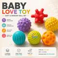6-Piece Baby Textured Sensory Balls Set