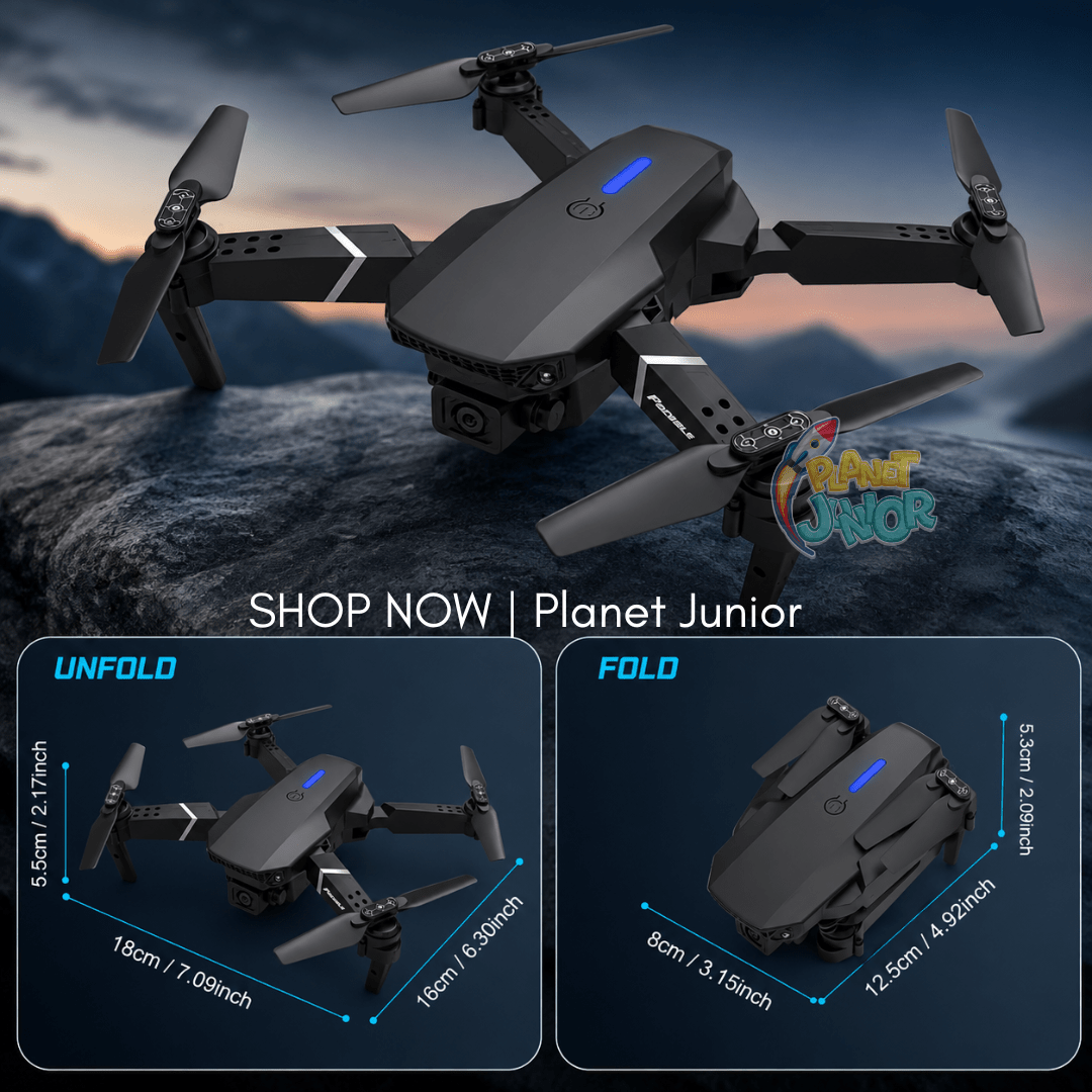 E88 Pro Foldable Camera Drone with Hover & Height Control