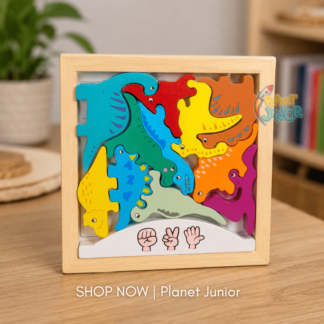 Wooden Animal, Fruit & Number Puzzle Game for Kids | 1 Pcs