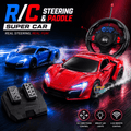 RC Sports Car with Steering Wheel & Pedal Control Set