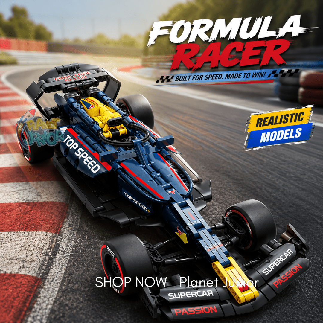 1:14 Fearless Racer Pull-Back F1 Style Legos Car