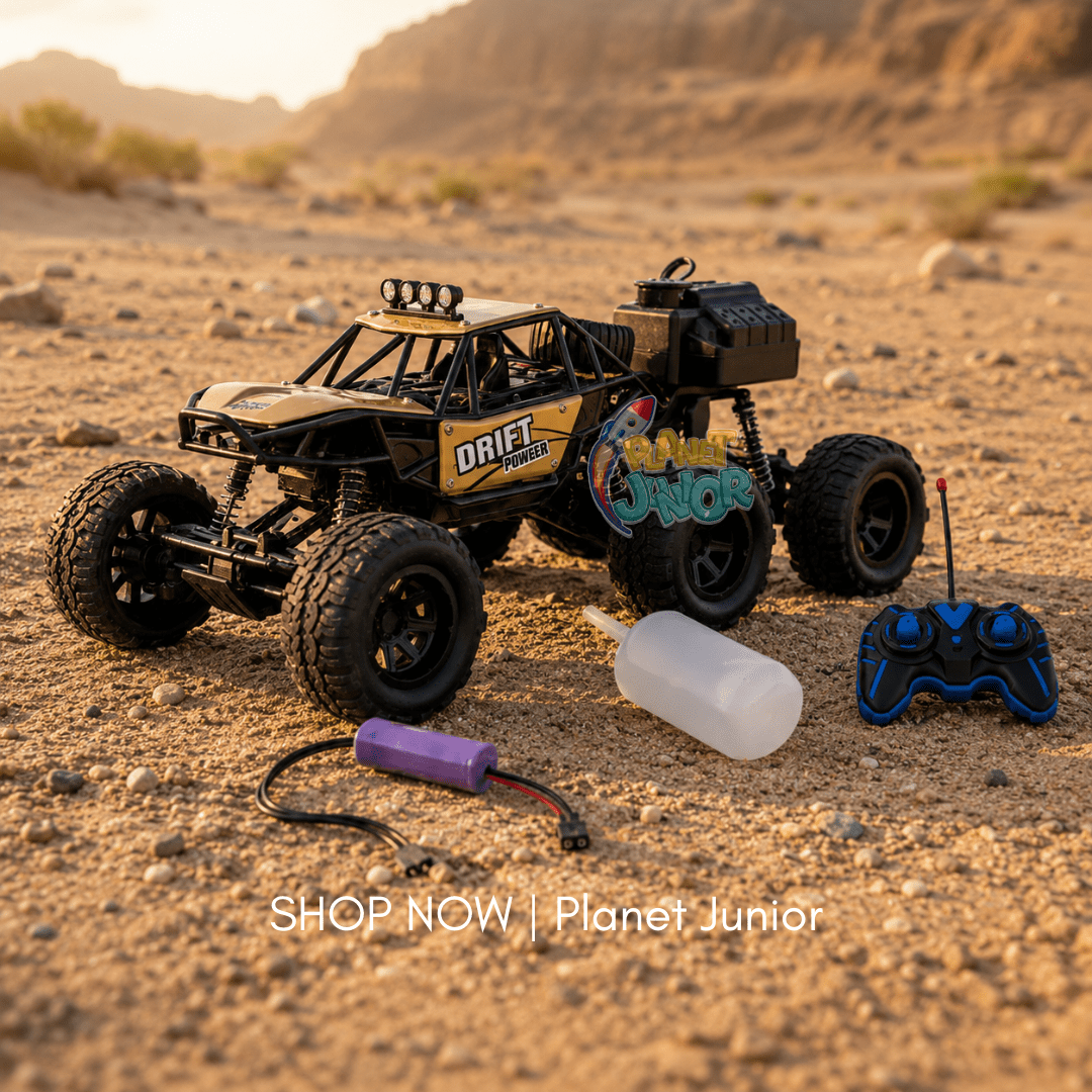 1:18 RC 6-Wheel Spray Rock Crawler with Lights