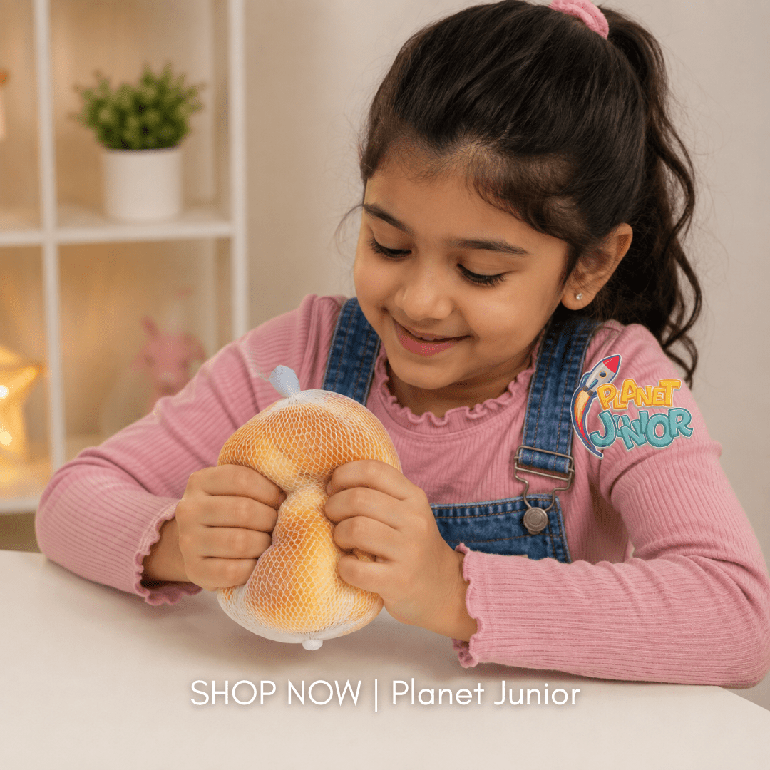 Soft Bread Bun Squishy – Squeeze Sensory Toys for Kids